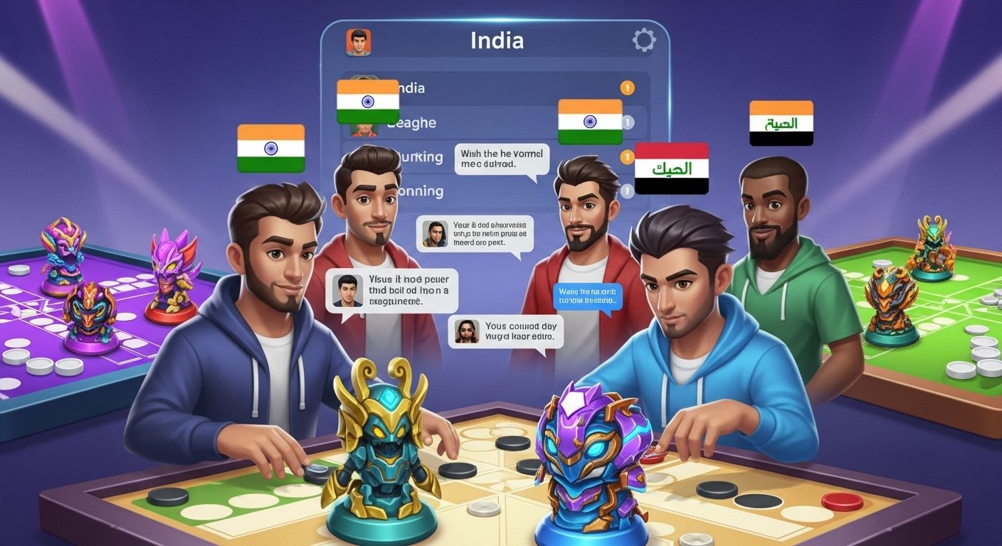 Students in India playing Ludo King on campus